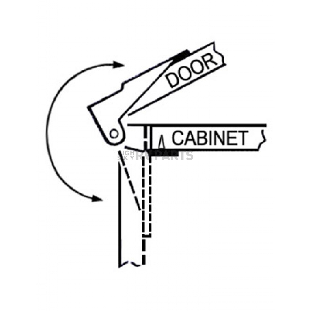 Airstream Wardrobe Door Hinge Pivot 382159 | highskyrvparts.com
